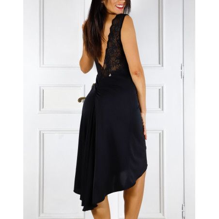 Abito Desie Svasato Schiena Pizzo Option 155 RossaSpina 2 - WEAR & MORE 