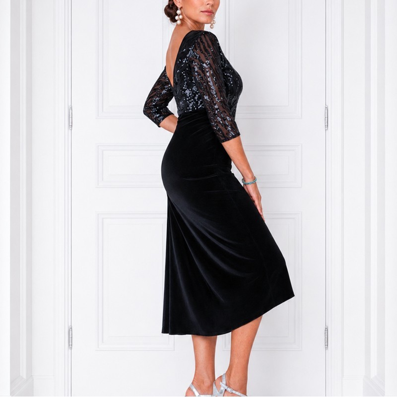 Dress Sara Paillettes Option 52 RossaSpina 1 Wear & More