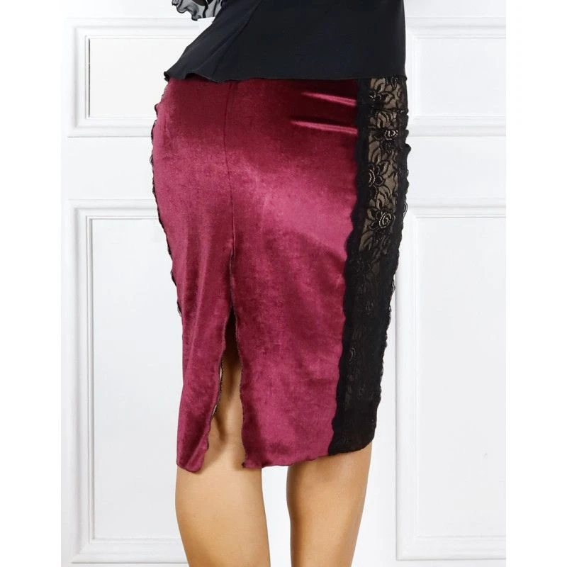 Skirt Tubino con Banda Pizzo Option 30