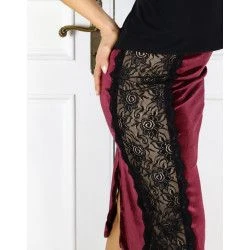 Skirt Tubino con Banda Pizzo Option 30