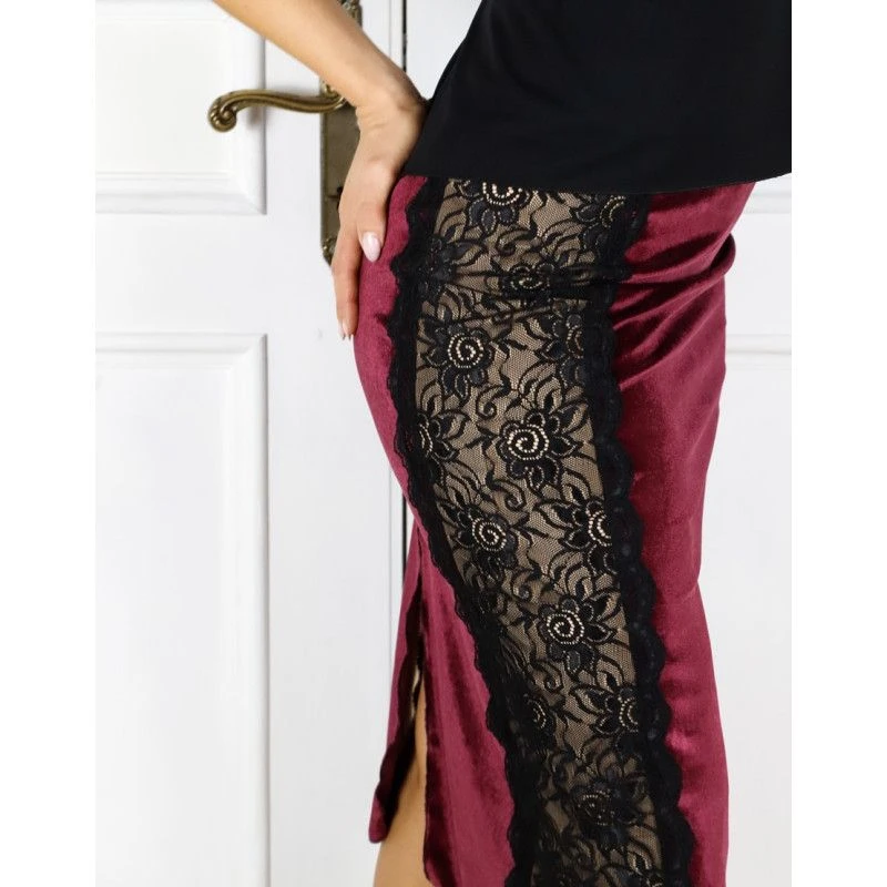 Skirt Tubino con Banda Pizzo Option 30