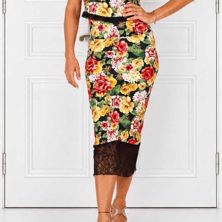 Skirt Flora 2 Pizzo Option 63 With Small Flaw  | RossaSpina Tango Dresses