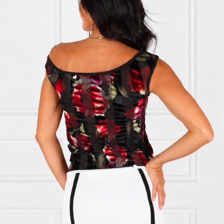 Top Maglietta Asimmetrica Option 134 RossaSpina 1 Wear & More