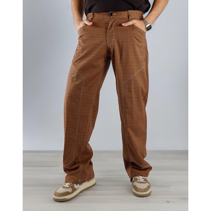 Men's Trousers Johnny Mod. 02 Option 10 Brown | RossaSpina