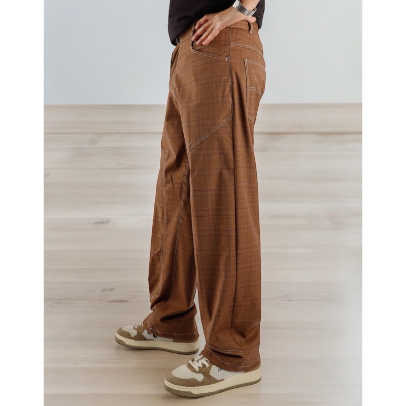 Men's Trousers Johnny Mod. 02 Option 10 Brown | RossaSpina