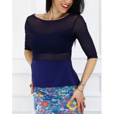 Top Napoli Lu Balconcino Option 143 Bluette RossaSpina 1 - WEAR & MORE 