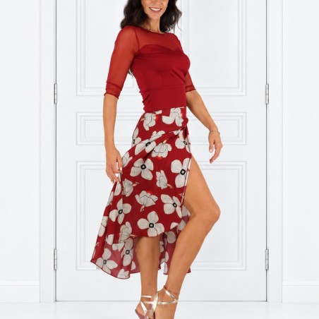 Completo Gonna Pareo Option 50 + Top Maglietta Cuore Option 141 |RossaSpina