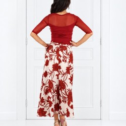 Completo Gonna Pareo Option 51 + Top Maglietta Cuore Option 141 |RossaSpina
