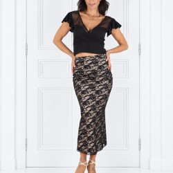 Completo Tubino Midi Pizzo Option 9 + Top Sunny Option 16 |Rossa Spina