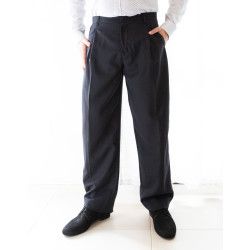 Men's Trousers Mod. Brad 01 Option 9 Pinstripe Dark Blue