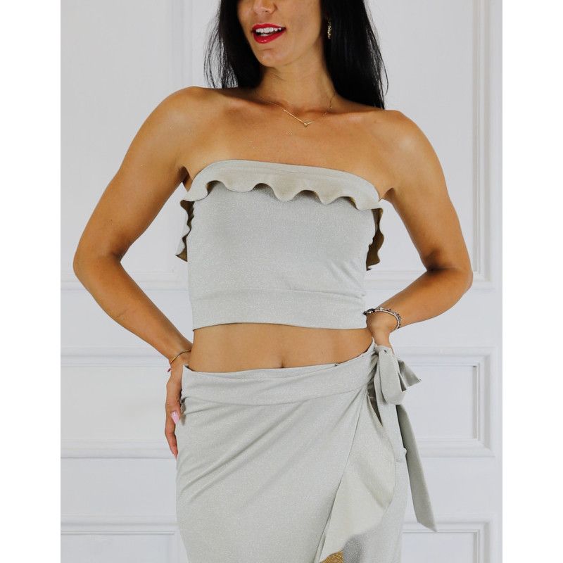 Top Fascia Lurex Option 21 RossaSpina 2 - WEAR & MORE 