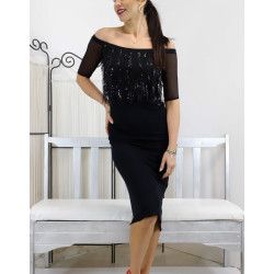 Abito Mariana Paillettes Option 17 RossaSpina 1 - WEAR & MORE 