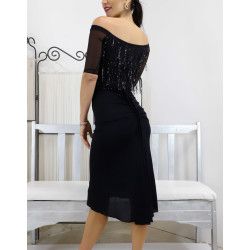 Abito Mariana Paillettes Option 17 RossaSpina 2 - WEAR & MORE 