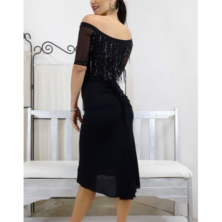 Abito Mariana Paillettes Option 17 RossaSpina 2 - WEAR & MORE 