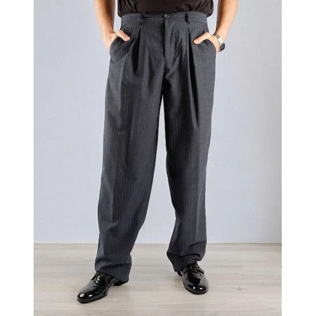 Men's Trousers Jack Mod. 06 Option 5 Pinstripe Blue Grey color