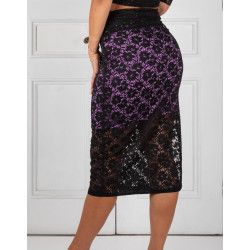 Skirt Tubino Vita Alta Pizzo Option 81