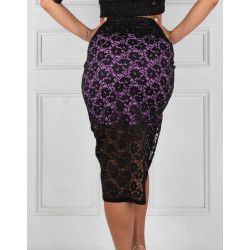 Skirt Tubino Vita Alta Pizzo Option 81