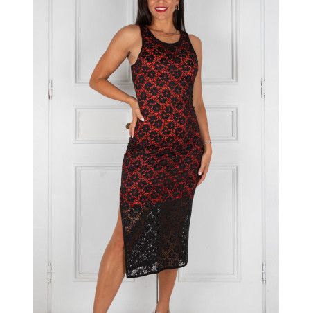 Abito Canotta Pizzo Option 2 RossaSpina 1 - WEAR & MORE 