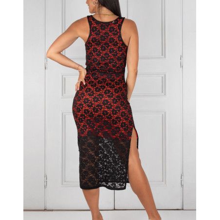 Abito Canotta Pizzo Option 2 RossaSpina 2 - WEAR & MORE 
