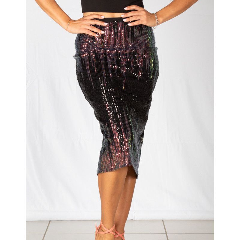Tubino Vita Alta Paillettes Option 85 RossaSpina 1 - WEAR & MORE 