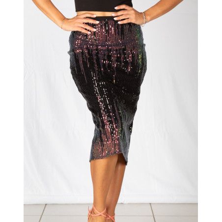 Tubino Vita Alta Paillettes Option 85 RossaSpina 1 - WEAR & MORE 