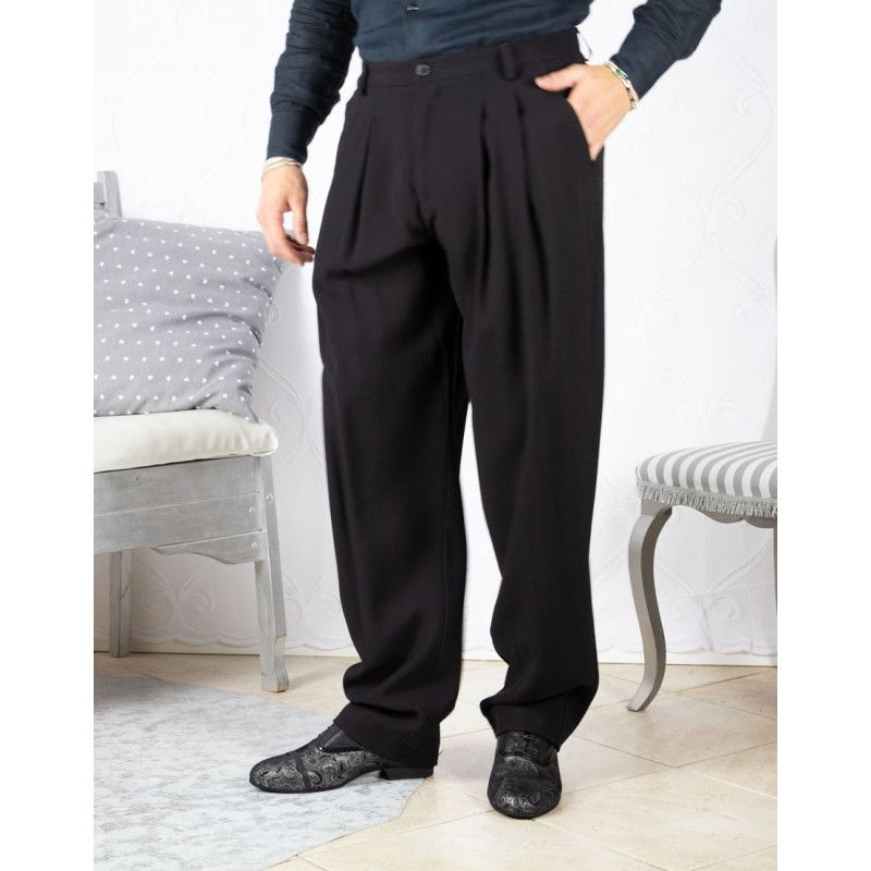 Trousers Tom 04 Option 13 Black Color Heavy Fabric