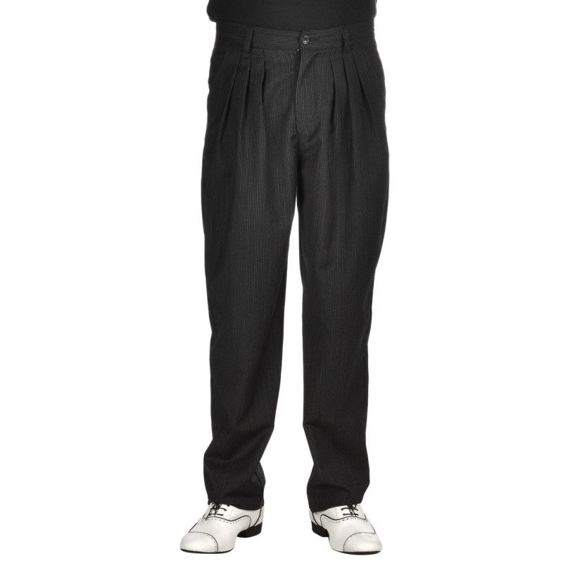 Men's Trousers Bradly Mod. 05 Option 1 Black Pinstripe color