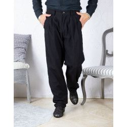 Pantalone da uomo Mod. Tom 04 Option 4 Colore Nero Gessato RossaSpina 4 - WEAR & MORE 