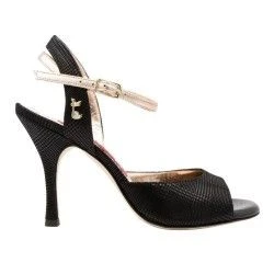 IRIS NERO STAMPA Heel 9 cm Tangolera 1 - WEAR & MORE 