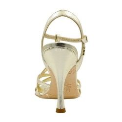 GAIA PLATINO LAMINATO Heel 9 cm Tangolera 3 - WEAR & MORE 