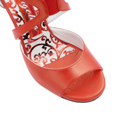 FLORA ROSSO Heel 7 cm