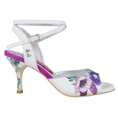 ANITA BIANCO FLOWER CL Tacco 7 cm