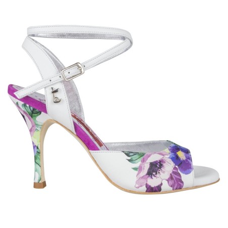 Scarpa da tango donna in nappa bianca | Tangolera Shoes