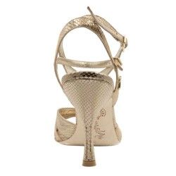 EMMA BRONZE PITONCINO Tacco 8 cm Tangolera 2 - WEAR & MORE 