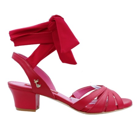 NOEMI ROSSO GRANATA Tacco 4 cm