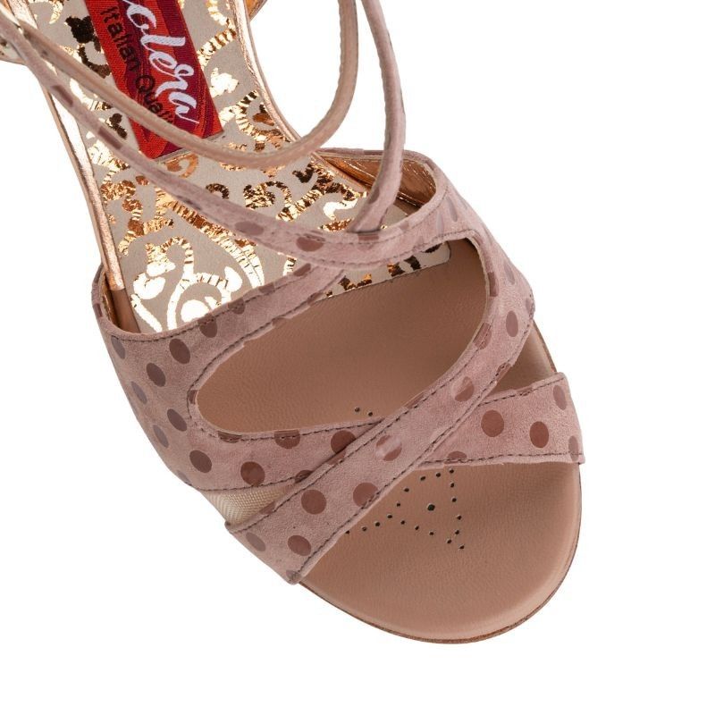 SABINA BEIGE POIS Heel 7 cm