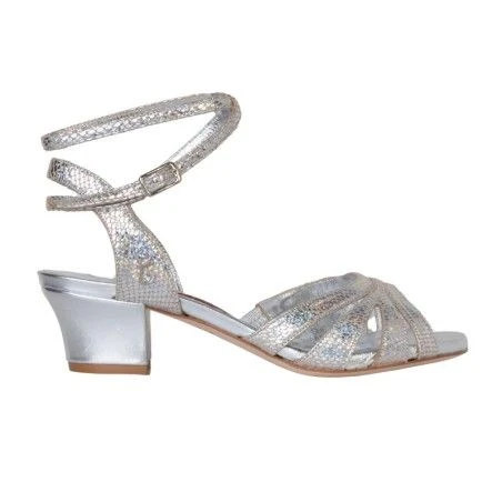 NOEMI ARGENTO PITONCINO Tacco 4 cm Tangolera 1 - WEAR & MORE 