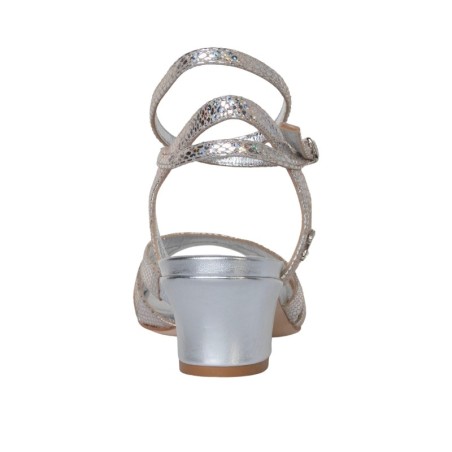 NOEMI ARGENTO PITONCINO Tacco 4 cm
