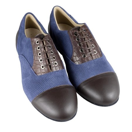 ORAZIO BLU MARRONE BOOKING SHOES