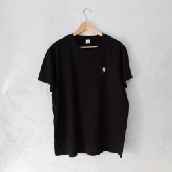 T-Shirt uomo nera Rosa Bianca
