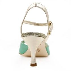 ANITA VERDE Pianta Larga Tacco 6 cm SCARPE IN PRENOTAZIONE