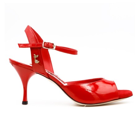ANITA ROSSO VERNICE Tacco 7 cm SCARPE IN PRENOTAZIONE