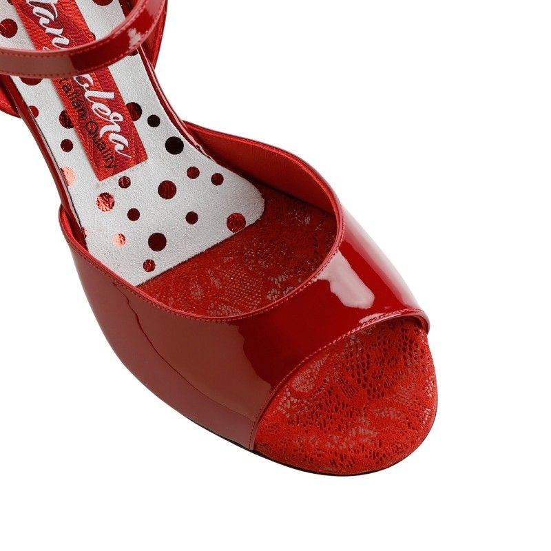 ANITA ROSSO VERNICE SOFT Tacco 6 cm SCARPE IN PRENOTAZIONE