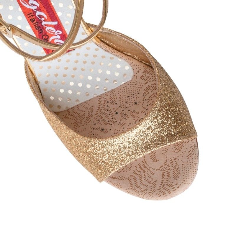 ANITA ORO GLITTER TACCO ORO CL Tacco 9 cm SCARPE IN PRENOTAZIONE