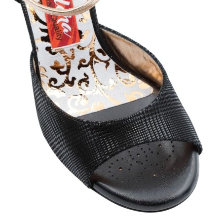 IRISI NERO STAMPA Heel 6 cm BOOKING SHOES