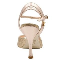 IRIS RAME GLITTER ROSA Tacco 9 cm SCARPE IN PRENOTAZIONE