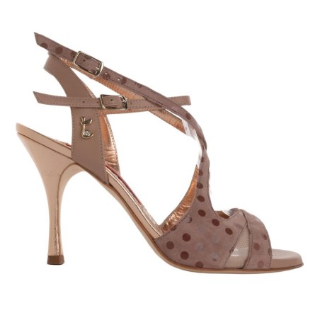 SABINA BEIGE POIS Tacco 9 cm SCARPE IN PRENOTAZIONE