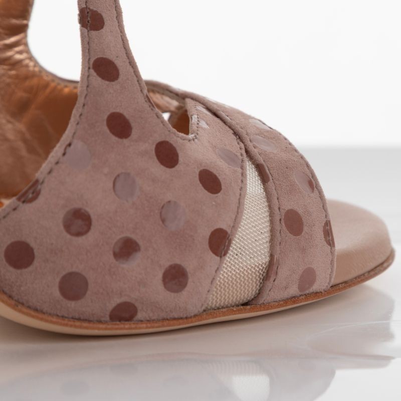 SABINA BEIGE POIS Tacco 9 cm SCARPE IN PRENOTAZIONE