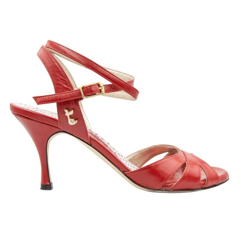 GINEVRA ROSSO NAPPA CL Tacco 8 cm SCARPE IN PRENOTAZIONE