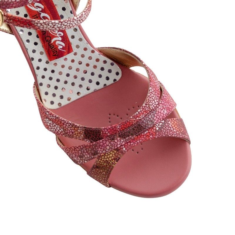 GINEVRA ROSA FLOWER CL Calzata Stretta Tacco 8 cm SCARPE IN